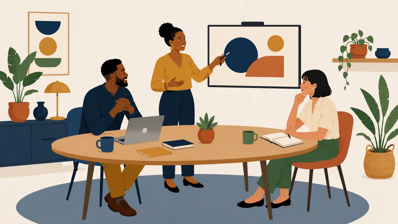 The meeting room at The Shed